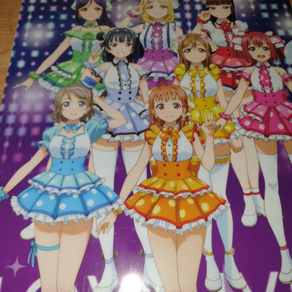 Love Live! Sunshine Aqours Omoi Yo Hitotsu Ni Nare A4 Clear File