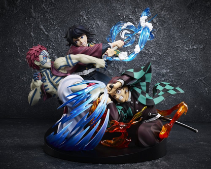 Demon Slayer: Kimetsu no Yaiba Statue Tanjiro Kamado & Giyu Tomioka & Akaza