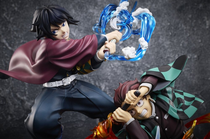 Demon Slayer: Kimetsu no Yaiba Statue Tanjiro Kamado & Giyu Tomioka & Akaza