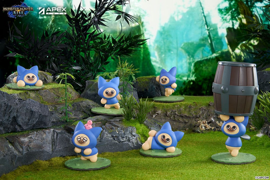Monster Hunter Rise Blind Box Figures Felyne Cat - (Complete Box)