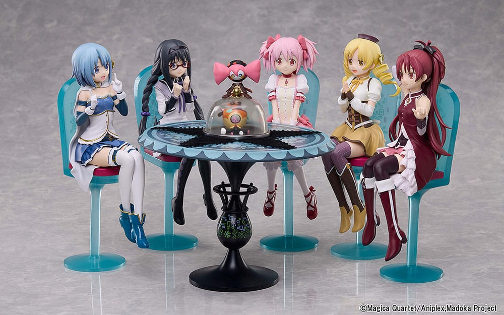 Puella Magi Madoka Magica The Movie: Rebellion Statue Tea Party Cake Song Ver. Set
