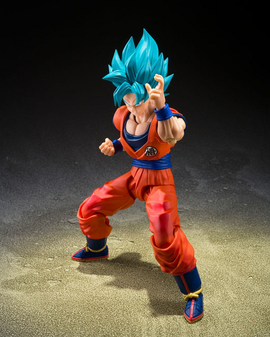 Dragon Ball Super S.H. Figuarts Super Saiyan God Super Son Goku (Blue power transcending Limits)