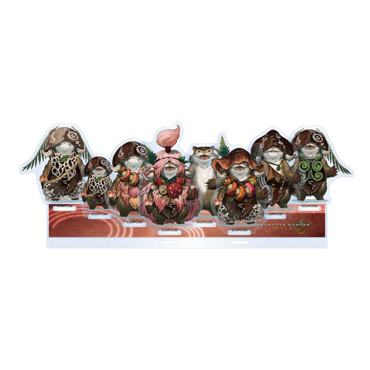 Monster Hunter Wilds Acrylic Stand Plumpeach Set