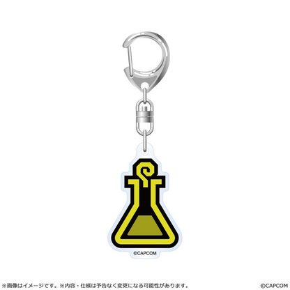 Monster Hunter Wilds Acrylic Keychains Item Icon - (Complete Box)