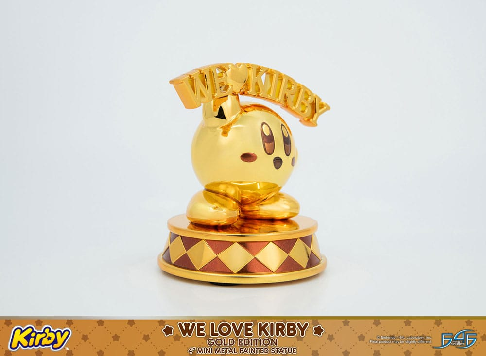 Kirby DieCast Statue We Love Kirby Gold Edition