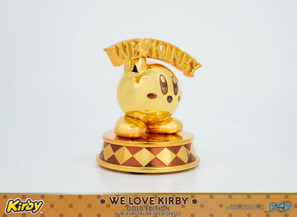 Kirby DieCast Statue We Love Kirby Gold Edition