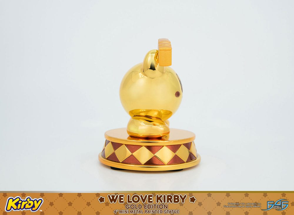 Kirby DieCast Statue We Love Kirby Gold Edition