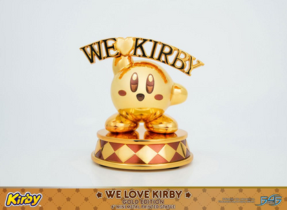Kirby DieCast Statue We Love Kirby Gold Edition