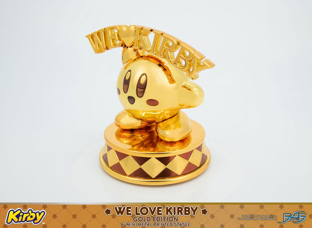 Kirby DieCast Statue We Love Kirby Gold Edition