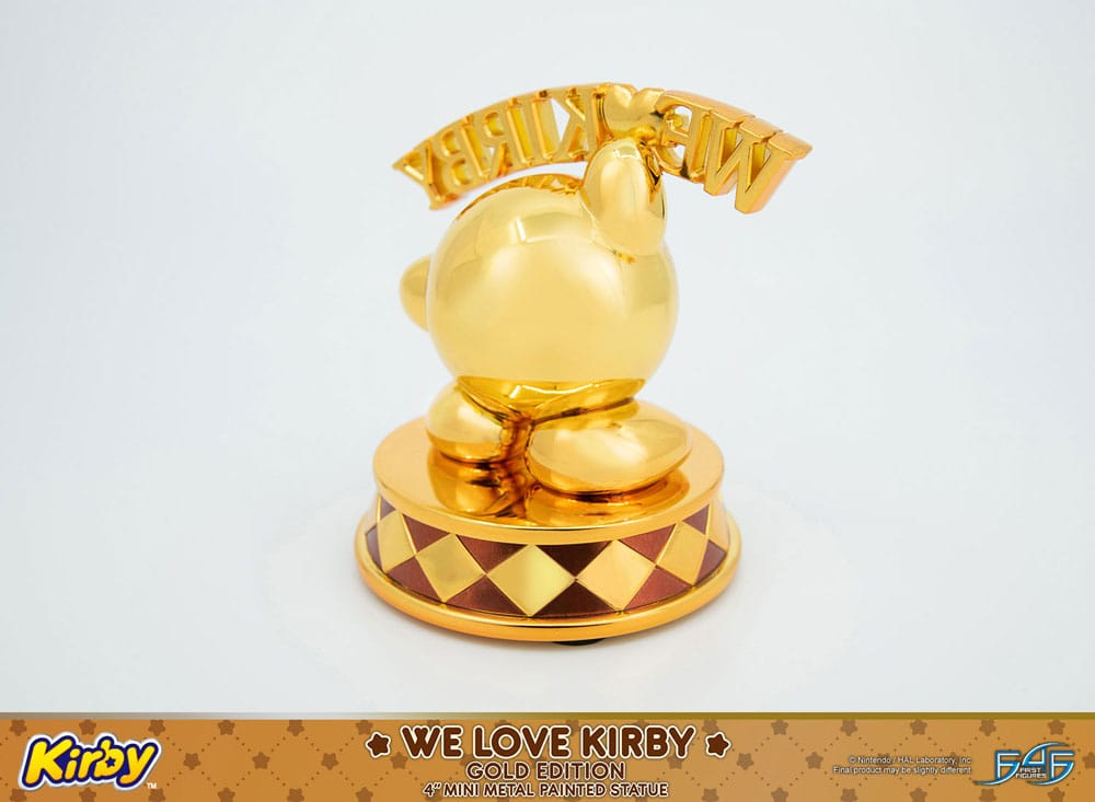 Kirby DieCast Statue We Love Kirby Gold Edition