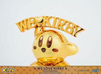 Kirby DieCast Statue We Love Kirby Gold Edition