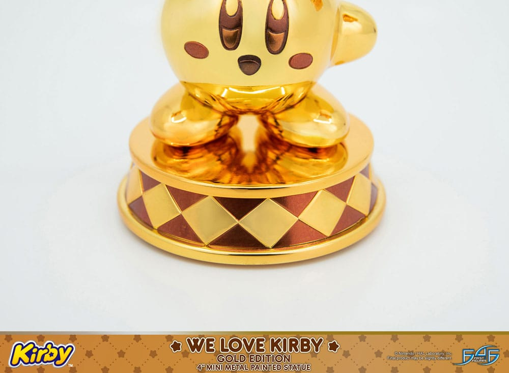 Kirby DieCast Statue We Love Kirby Gold Edition