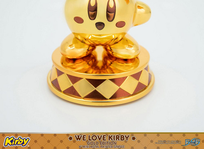 Kirby DieCast Statue We Love Kirby Gold Edition