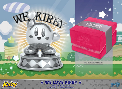 Kirby DieCast Statue We Love Kirby Silver Edition