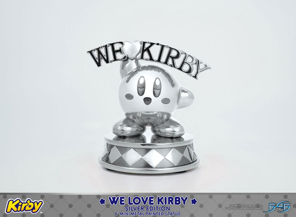 Kirby DieCast Statue We Love Kirby Silver Edition