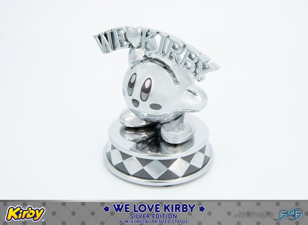 Kirby DieCast Statue We Love Kirby Silver Edition