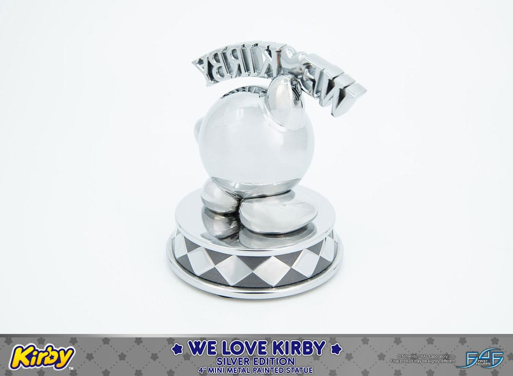 Kirby DieCast Statue We Love Kirby Silver Edition