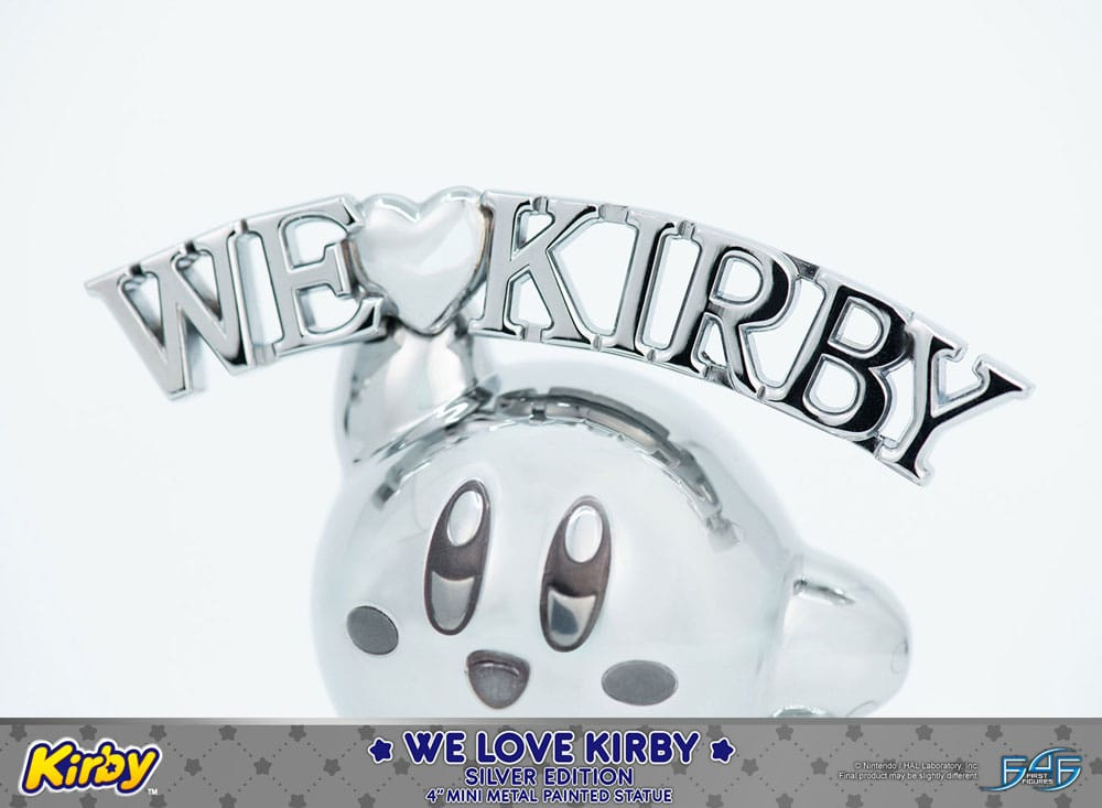 Kirby DieCast Statue We Love Kirby Silver Edition