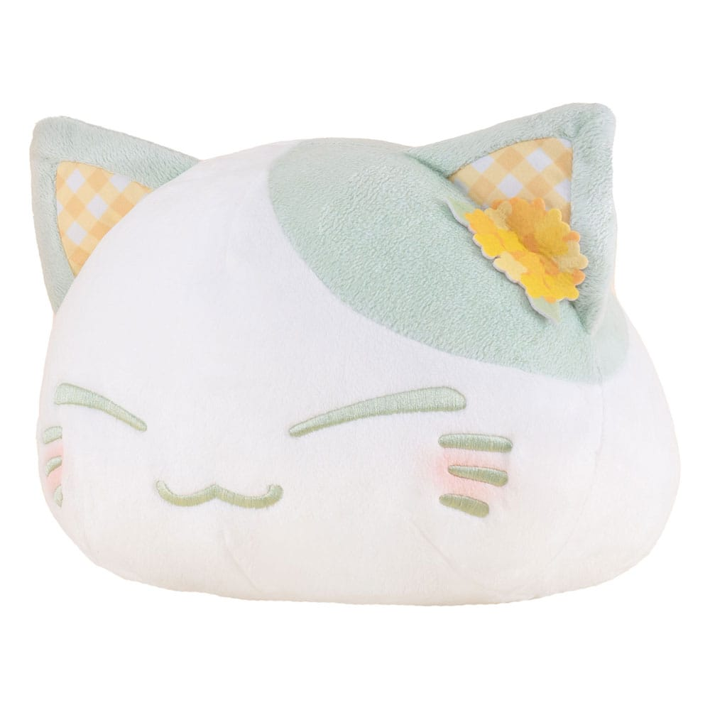 Nemuneko Rape Flower Pattern Ear Decoration Green Cat Plush