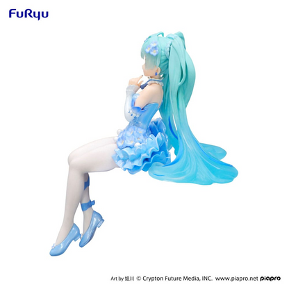 Hatsune Miku Flower Fairy Nemophila Pail Blue Color Noodle Stopper Figure