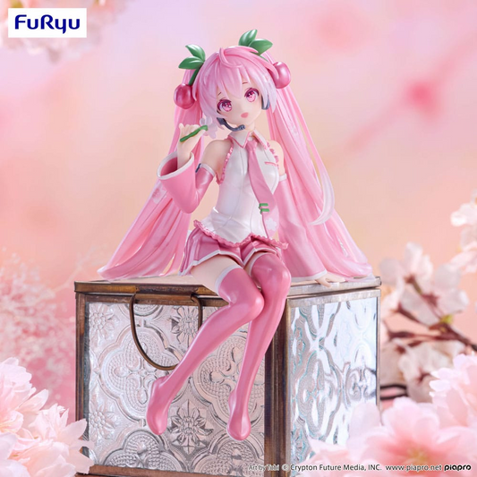 Hatsune Miku Sakura Miku 2024 Pearl Color Noodle Stopper Figure