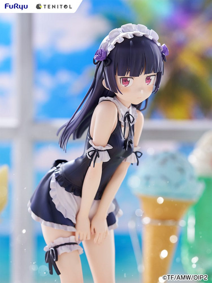 Oreimo Tenitol Tall Statue Kuroneko swimsuits Maid Ver