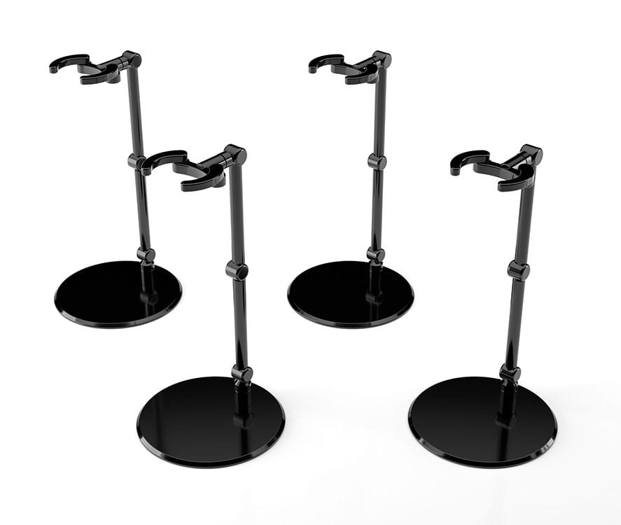 The Simple Stand Mini Nendoroid More for Mini Figures & Models mini Black 4 per-Pack