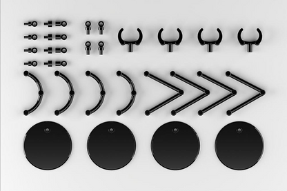 The Simple Stand Mini Nendoroid More for Mini Figures & Models mini Black 4 per-Pack