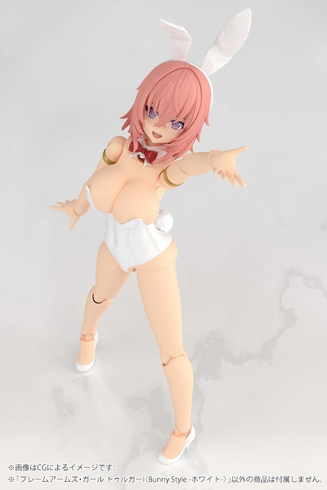 Frame Arms Girl Plastic Model Kit Durga I Bunny Style White Ver
