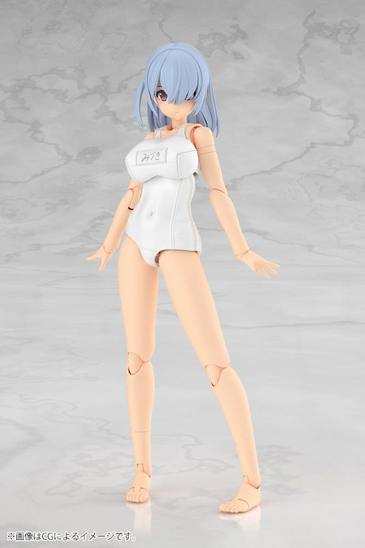Frame Arms Girl Plastic Model Kit Mizuki School Swimsuits White Ver