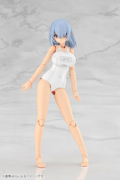 Frame Arms Girl Plastic Model Kit Mizuki School Swimsuits White Ver
