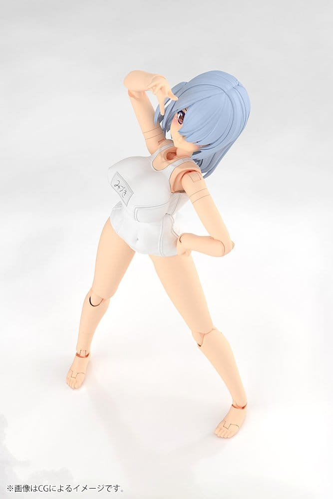 Frame Arms Girl Plastic Model Kit Mizuki School Swimsuits White Ver