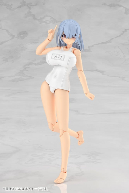 Frame Arms Girl Plastic Model Kit Mizuki School Swimsuits White Ver