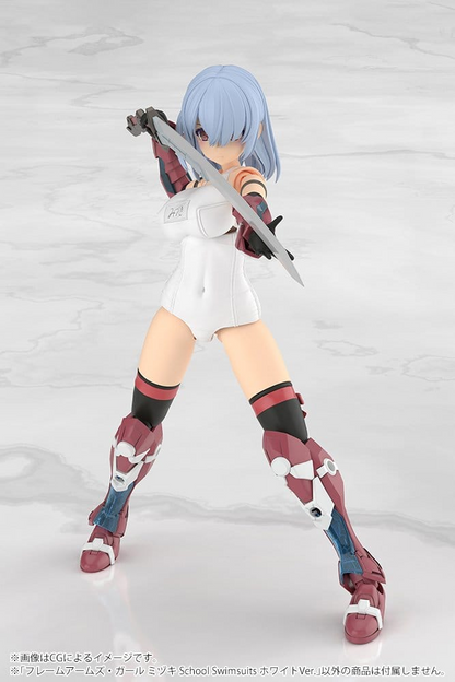 Frame Arms Girl Plastic Model Kit Mizuki School Swimsuits White Ver