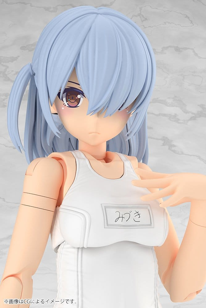 Frame Arms Girl Plastic Model Kit Mizuki School Swimsuits White Ver