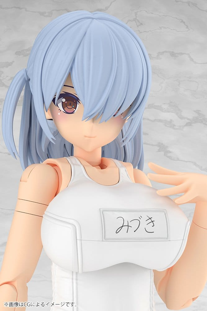Frame Arms Girl Plastic Model Kit Mizuki School Swimsuits White Ver