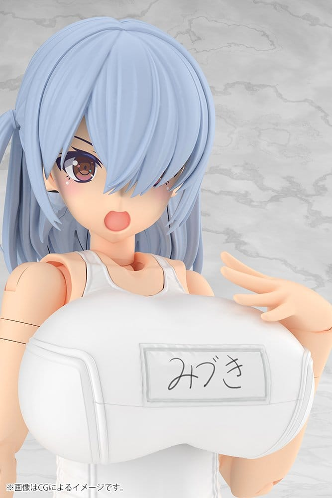 Frame Arms Girl Plastic Model Kit Mizuki School Swimsuits White Ver