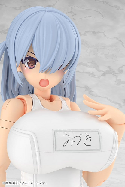 Frame Arms Girl Plastic Model Kit Mizuki School Swimsuits White Ver