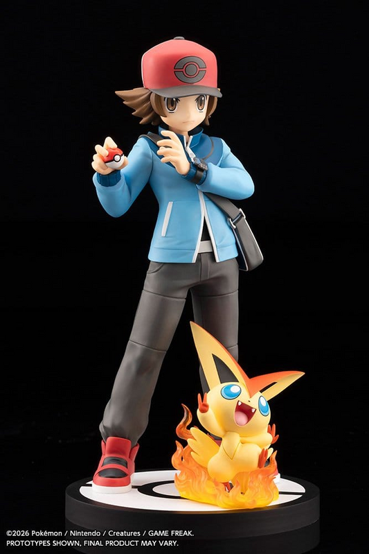 Pokémon ARTFXJ 1/8 Scale Statue Hilbert with Victini