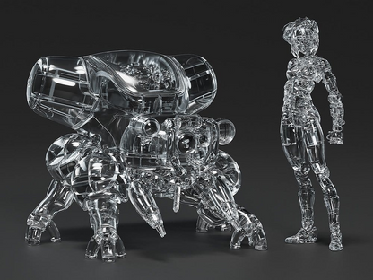 Ghost in the Shell PLAMAX minimum factory Motoko Kusanagi with Fuchikoma Thermoptic Camouflage Ver