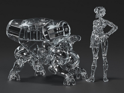 Ghost in the Shell PLAMAX minimum factory Motoko Kusanagi with Fuchikoma Thermoptic Camouflage Ver