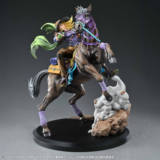 JoJo's Bizarre Adventure: Steel Ball Run Chouzou Art Collection Statue Gyro Zeppeli & Valkyrie