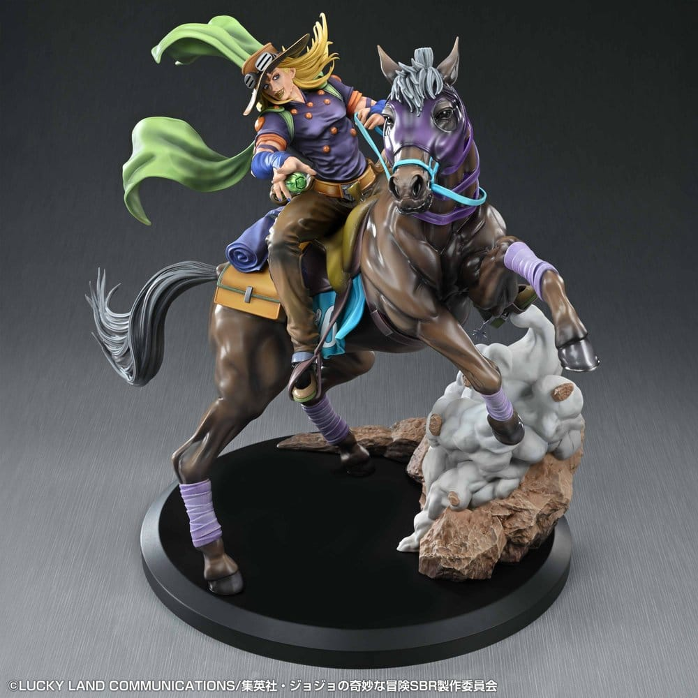 JoJo's Bizarre Adventure: Steel Ball Run Chouzou Art Collection Statue Gyro Zeppeli & Valkyrie