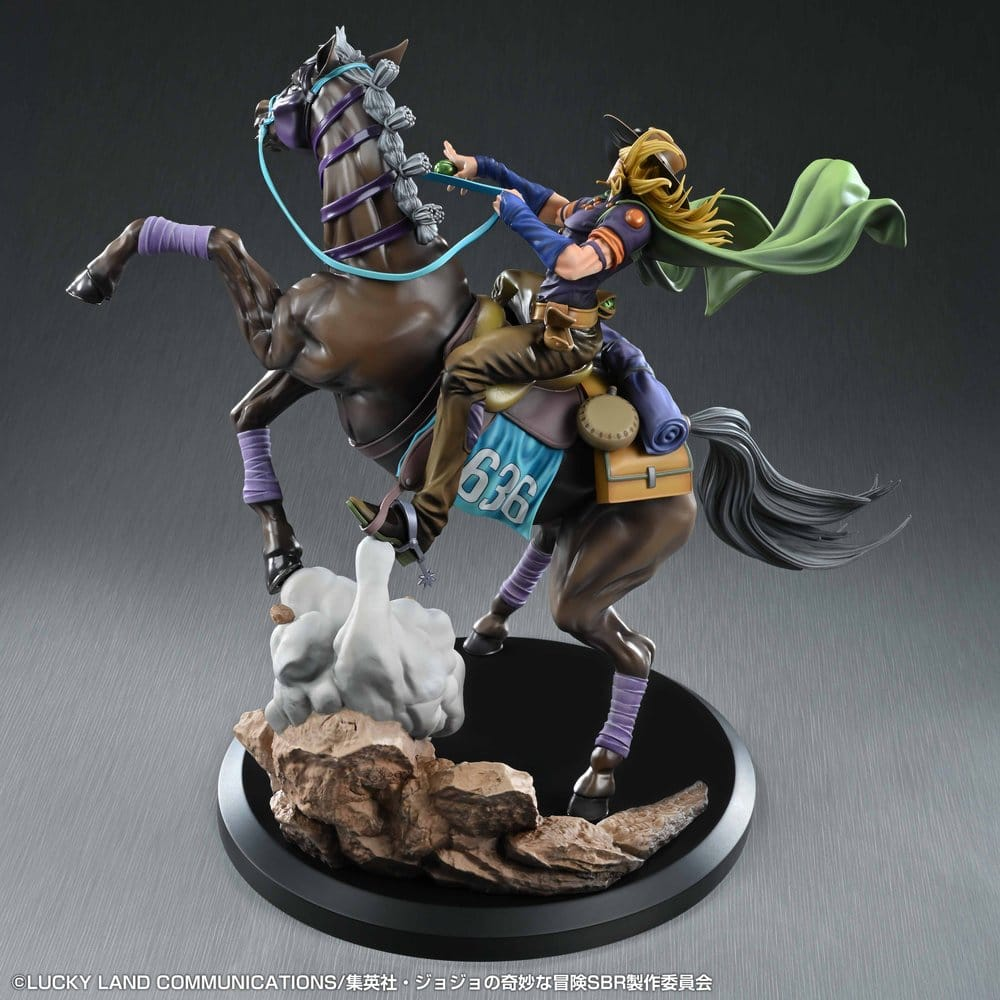 JoJo's Bizarre Adventure: Steel Ball Run Chouzou Art Collection Statue Gyro Zeppeli & Valkyrie