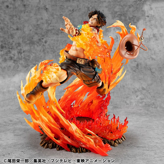 One Piece Portrait Of Pirates NEO-Maximum Statue Portgas D. Ace 15th Anniversary Super Limited Reprint Ver