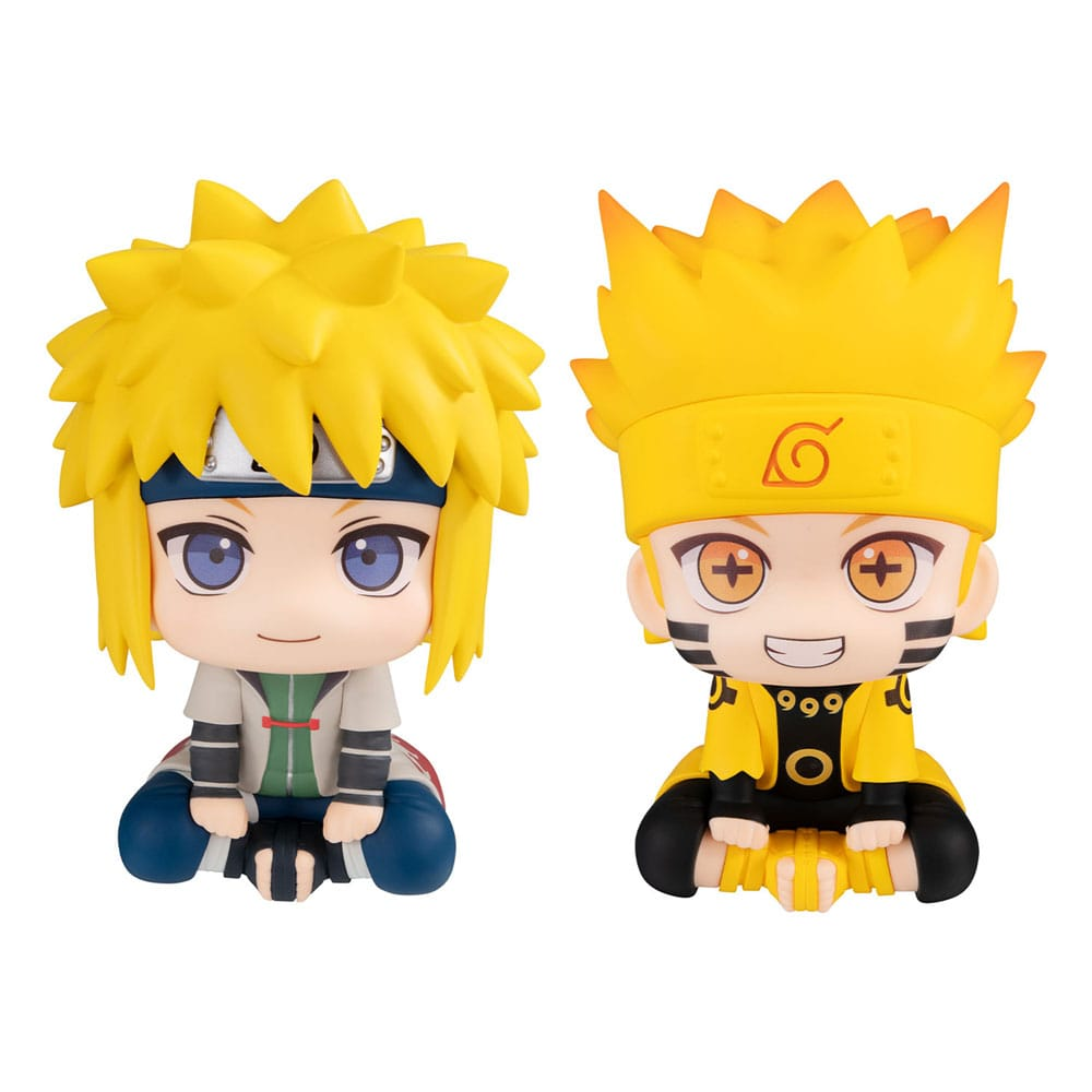 Naruto Shippuden Look Up Figure Naruto Uzumaki Six Paths Sage Mode & Minato Namikaze (With Gift)