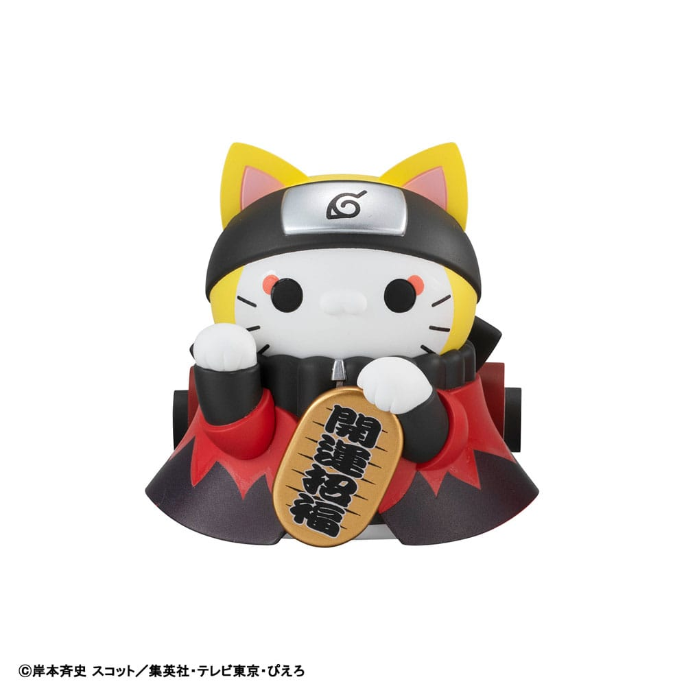 Naruto Shippuden Mega Cat Project Nyaruto! Trading Figures Fortune Cats Naruto Uzumaki & Friends Assortment (6)