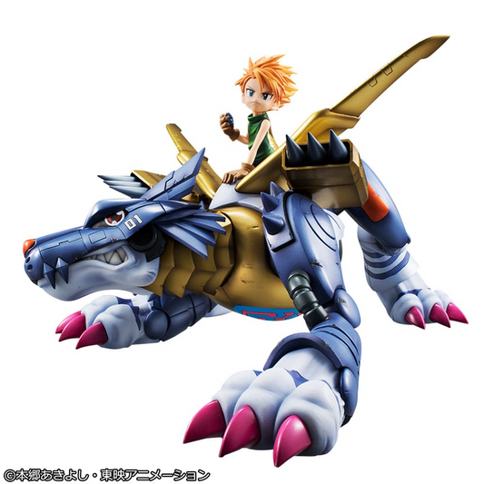 Digimon Adventure Precious G.E.M. Series Statue Metal Garurumon & Ishida Yamato