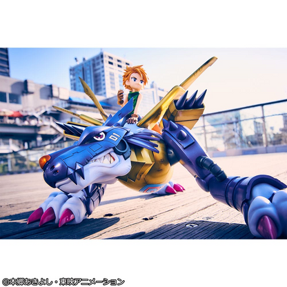 Digimon Adventure Precious G.E.M. Series Statue Metal Garurumon & Ishida Yamato