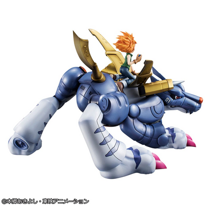 Digimon Adventure Precious G.E.M. Series Statue Metal Garurumon & Ishida Yamato